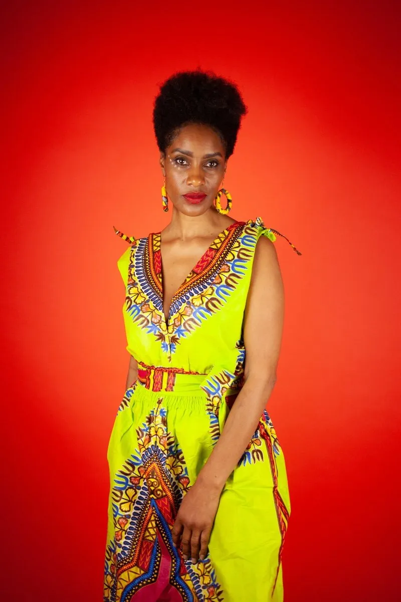 African Dress In Green Dashiki