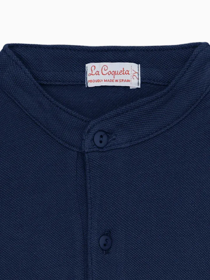 alcomo long sleeve polo shirt