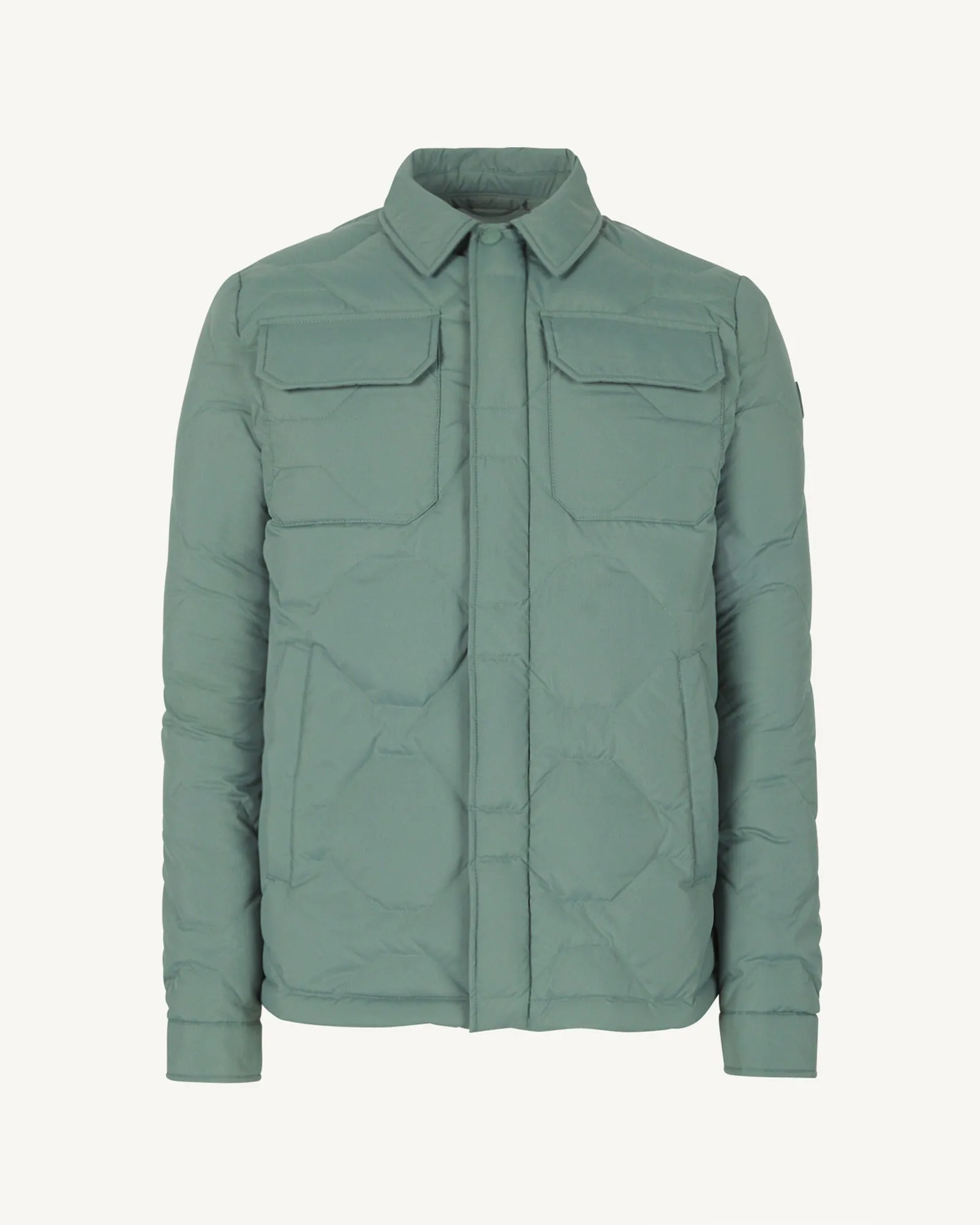 Mens Andy Ultralight Celadon Green Overshirt Winter Jacket - Lightweight, Warm, and Stylish Outdoor Layer