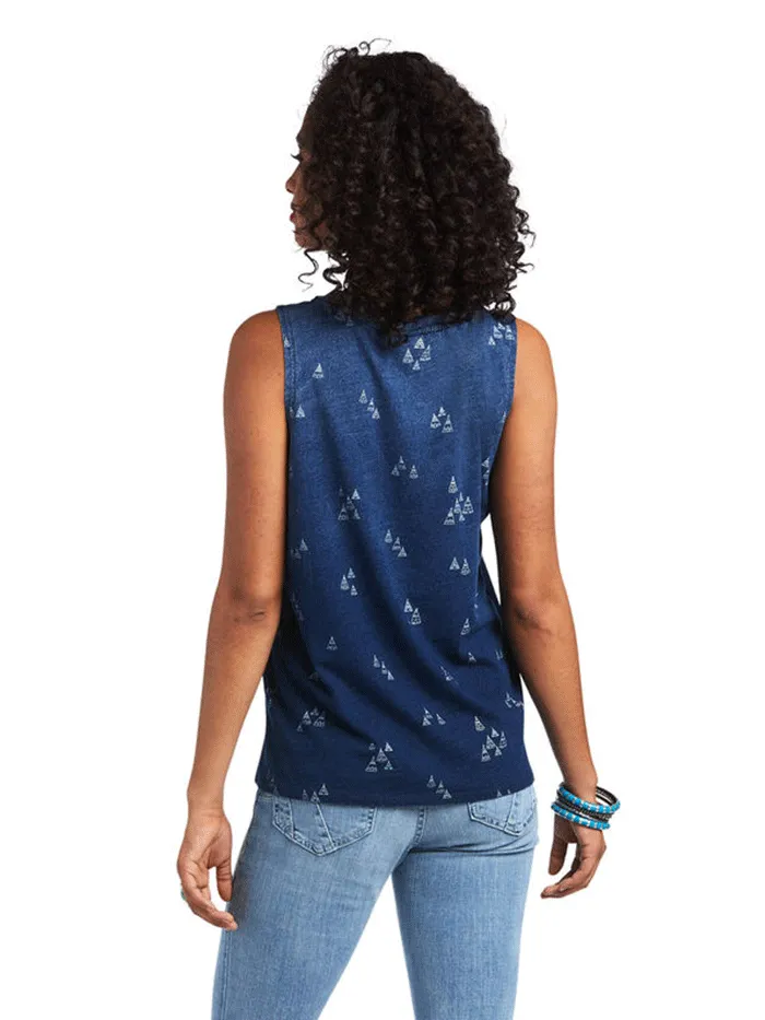 Ariat 10039825 Womens District Tank Indigo