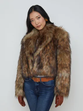 Luxurious Aura Faux Fur Coat