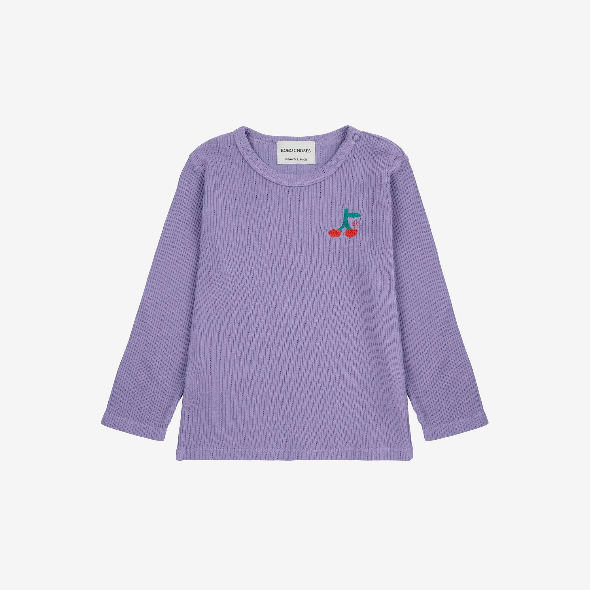 Baby Cherry Long Sleeve Tight T-Shirt