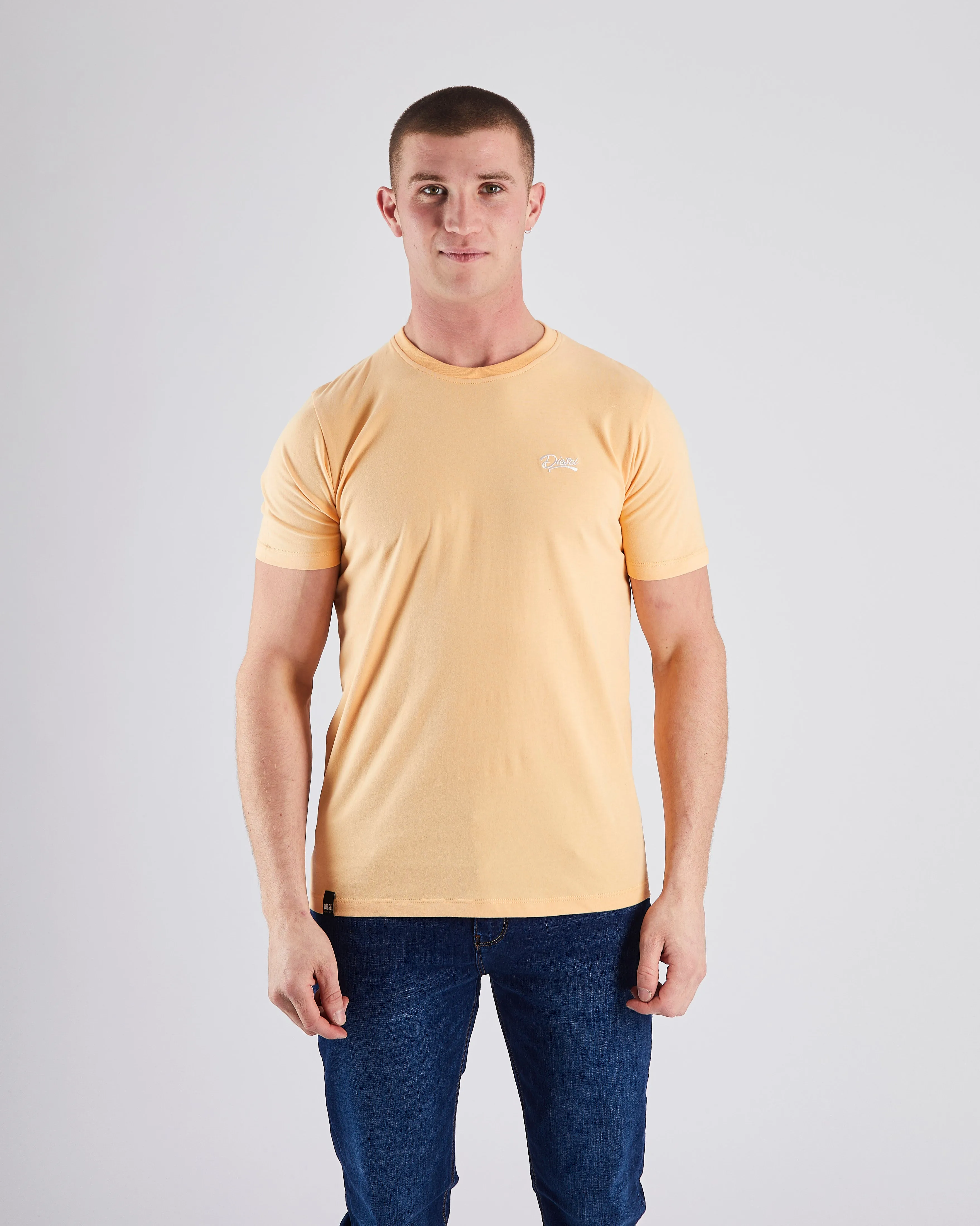 Basic Caden O Neck Tee Melon Drop