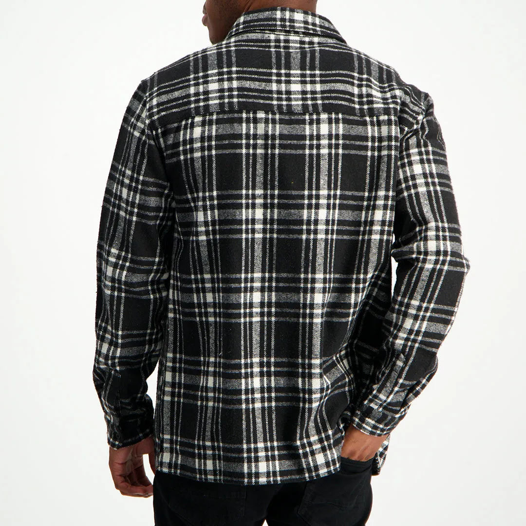 Black and White Check Shacket