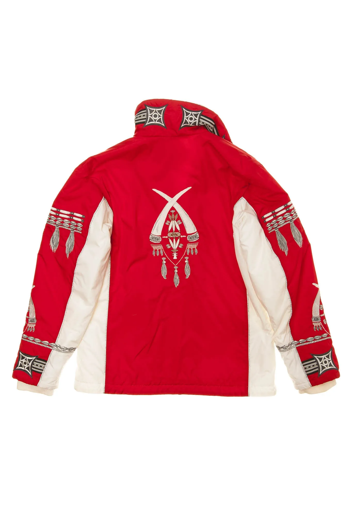 Bogner - Red and White Long Sleeve Ski Jacket - US 8