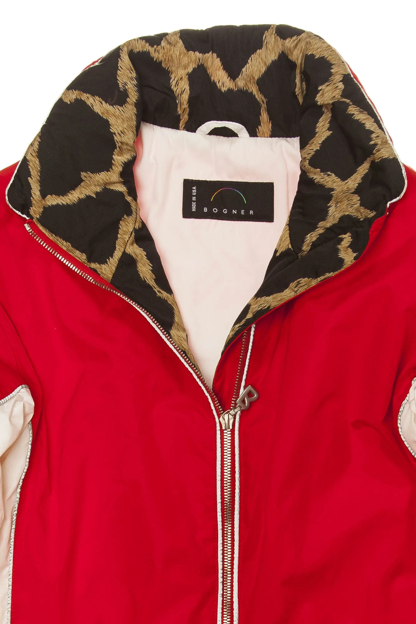 Bogner - Red and White Long Sleeve Ski Jacket - US 8