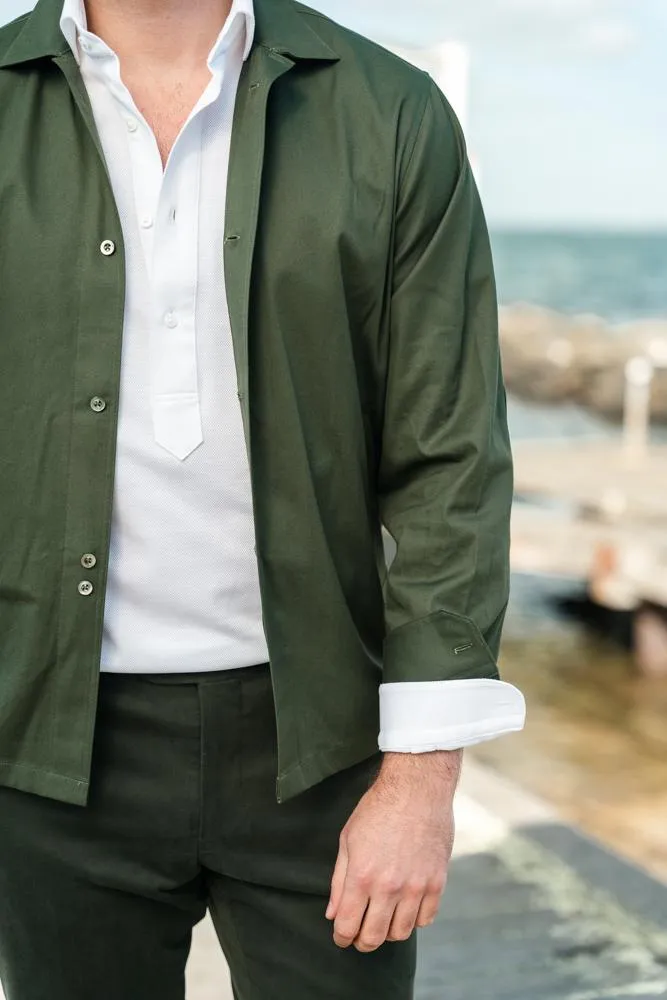 Bomber Overshirt - Olive Ari