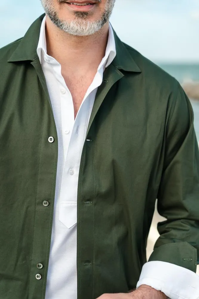 Bomber Overshirt - Olive Ari