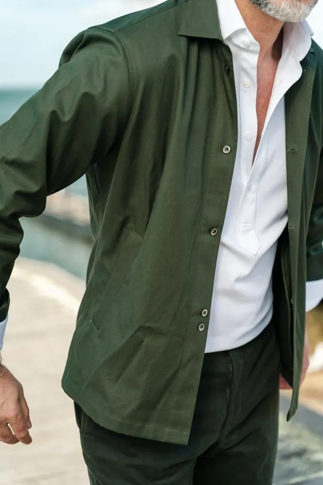 Bomber Overshirt - Olive Ari