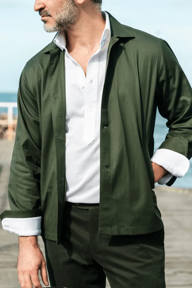 Bomber Overshirt - Olive Ari