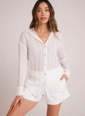 Boyfriend Button Down - White