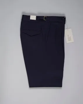 Briglia Quartieri Pleated Chinos / Navy