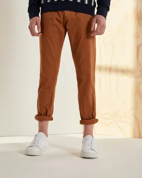 CHENTO MENS CHINOS | TOBACCO