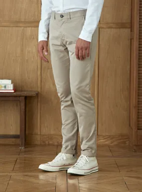 Chino Ajusté Charles Beige