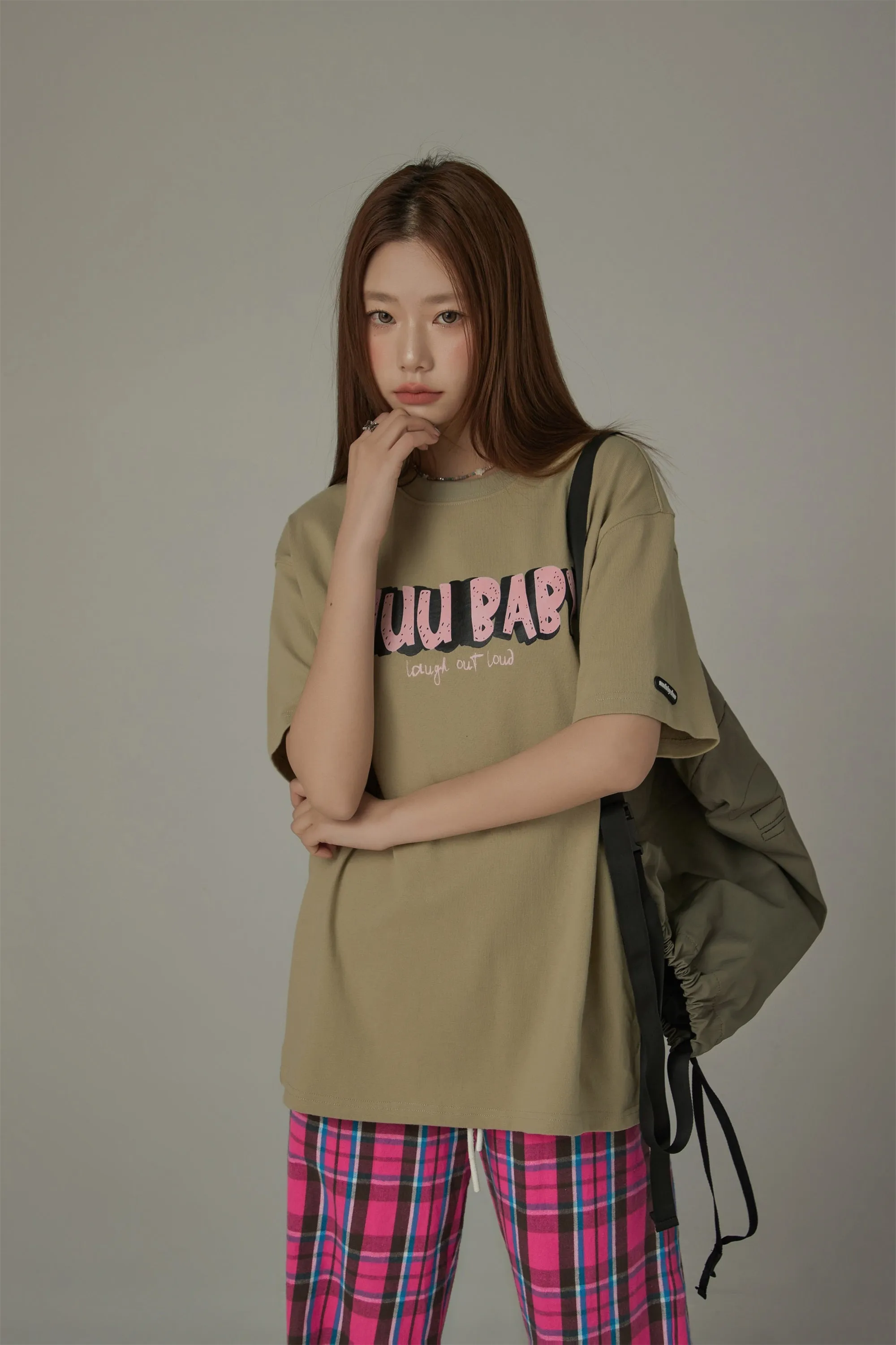 Chuu Baby Logo Cotton Loose Fit T-Shirt