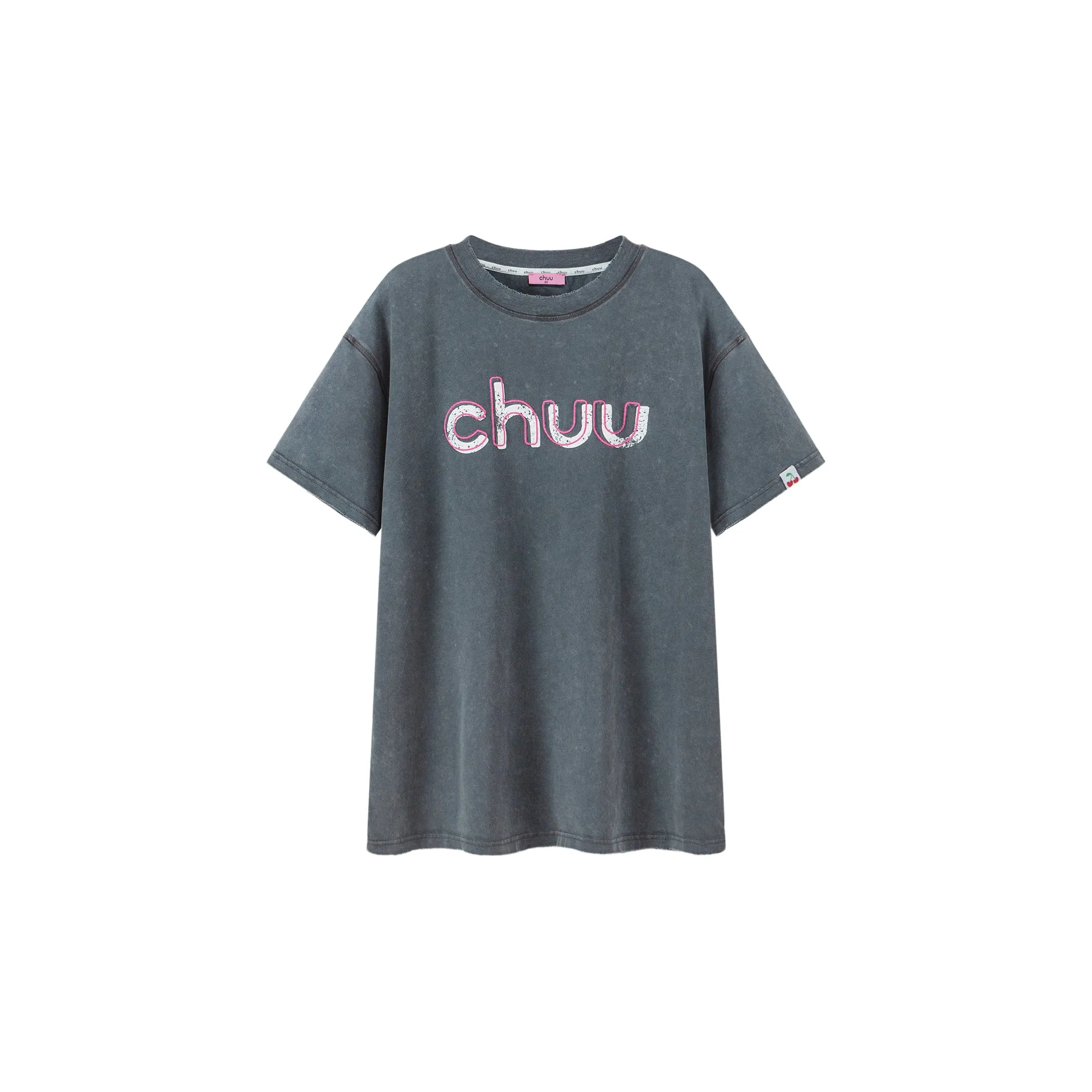 Chuu Embroidered Loose-Fit T-Shirt