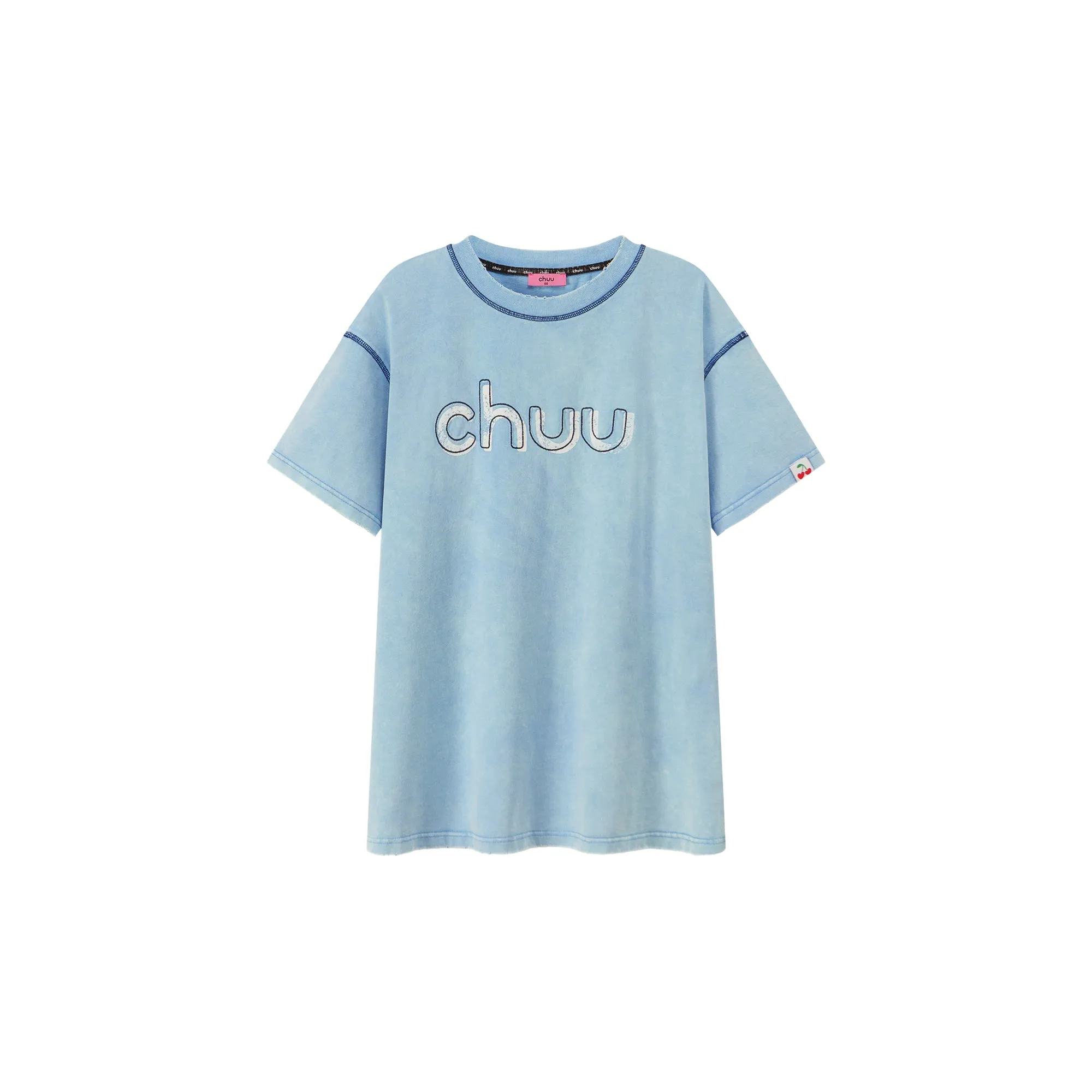 Chuu Embroidered Loose-Fit T-Shirt