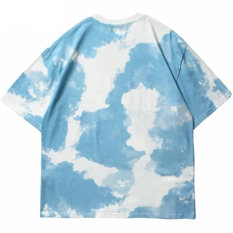 Cloud Print Senseless T-Shirt