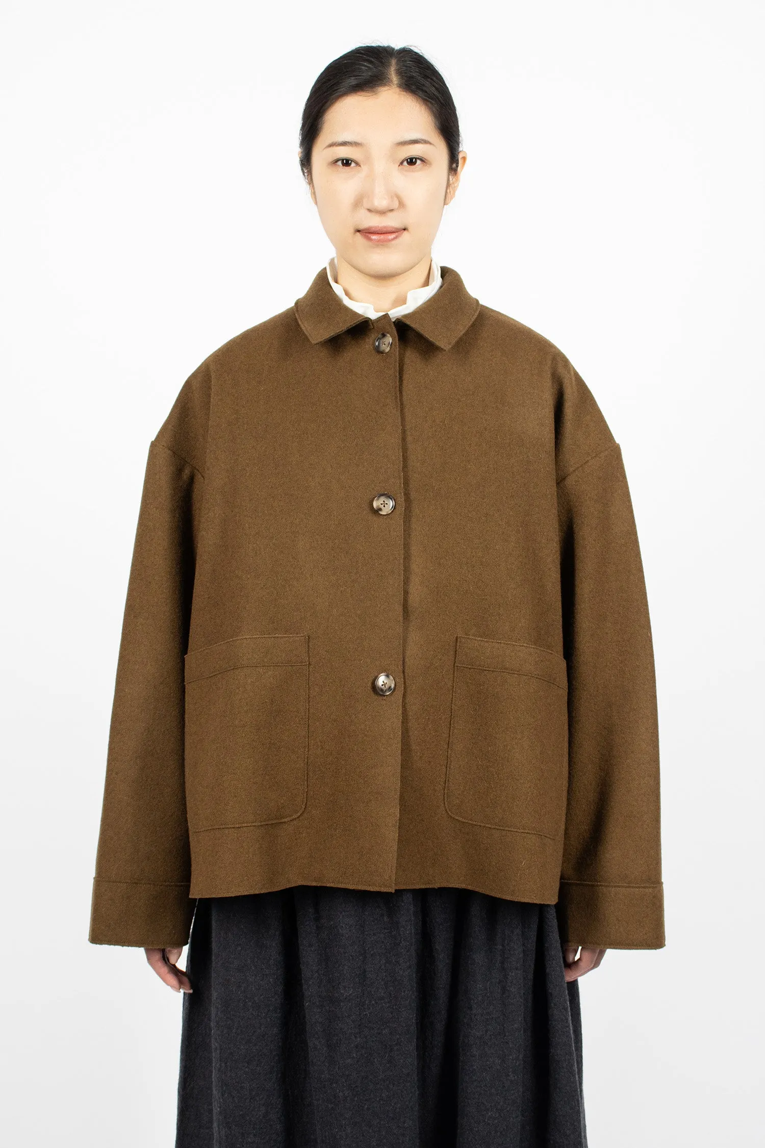 Cone Short Coat Brown