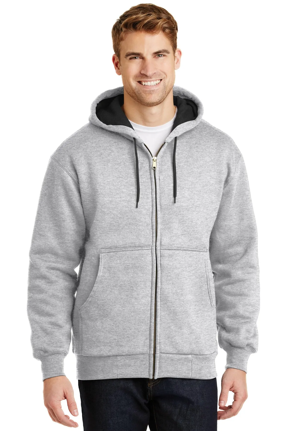 CornerStone - Heavyweight Full-Zip Hooded Sweatshirt with Thermal Lining