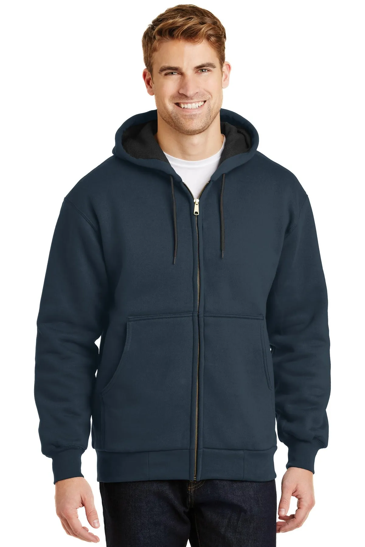 CornerStone - Heavyweight Full-Zip Hooded Sweatshirt with Thermal Lining