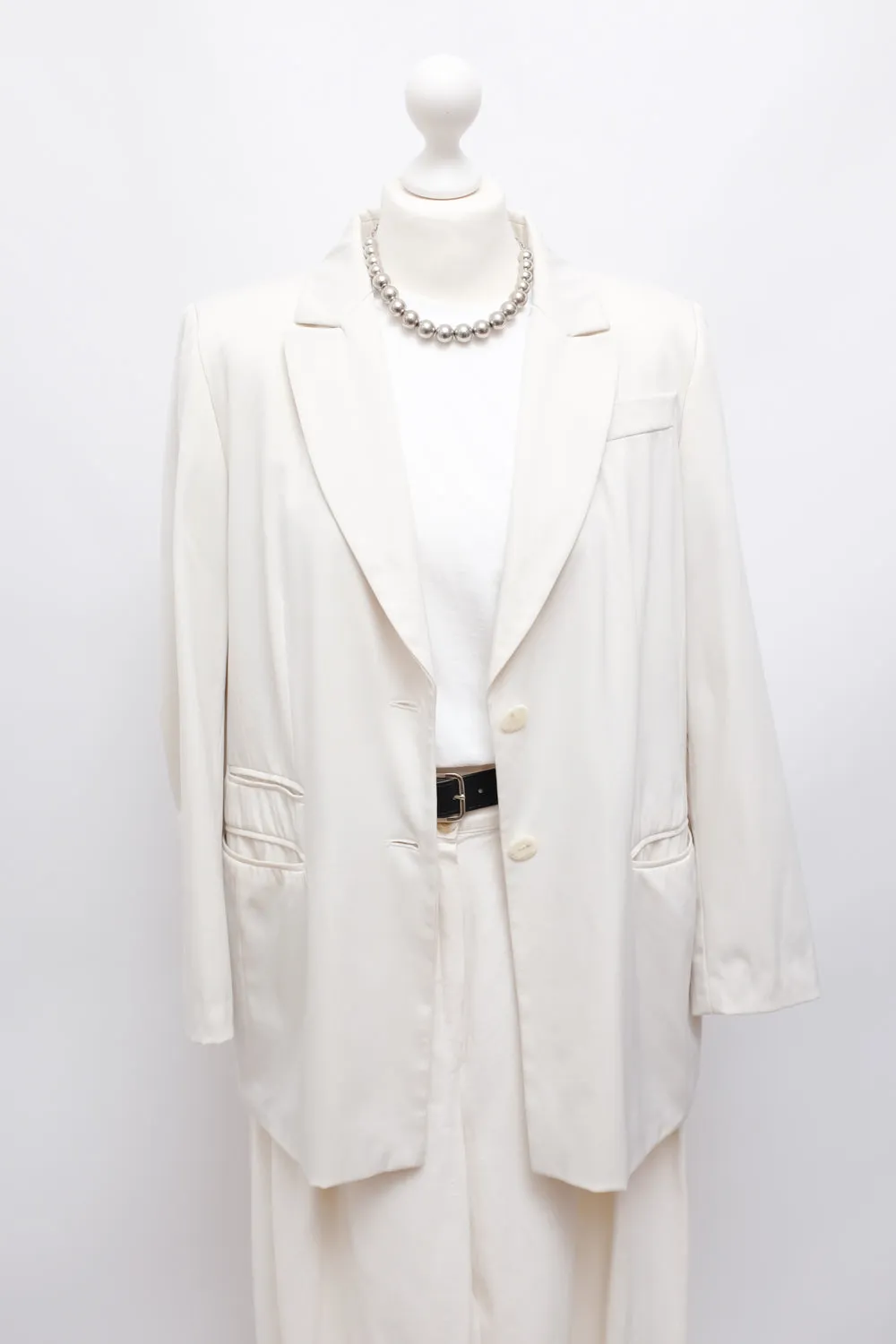 CREAM VINTAGE OVERSIZE BLAZER