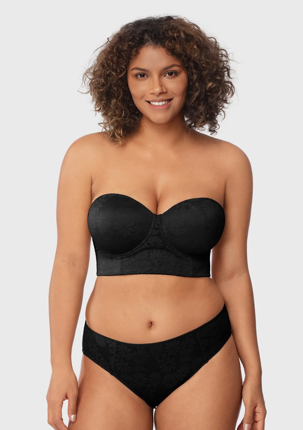 Daisy Strapless Longline Full Coverage Underwire Bra