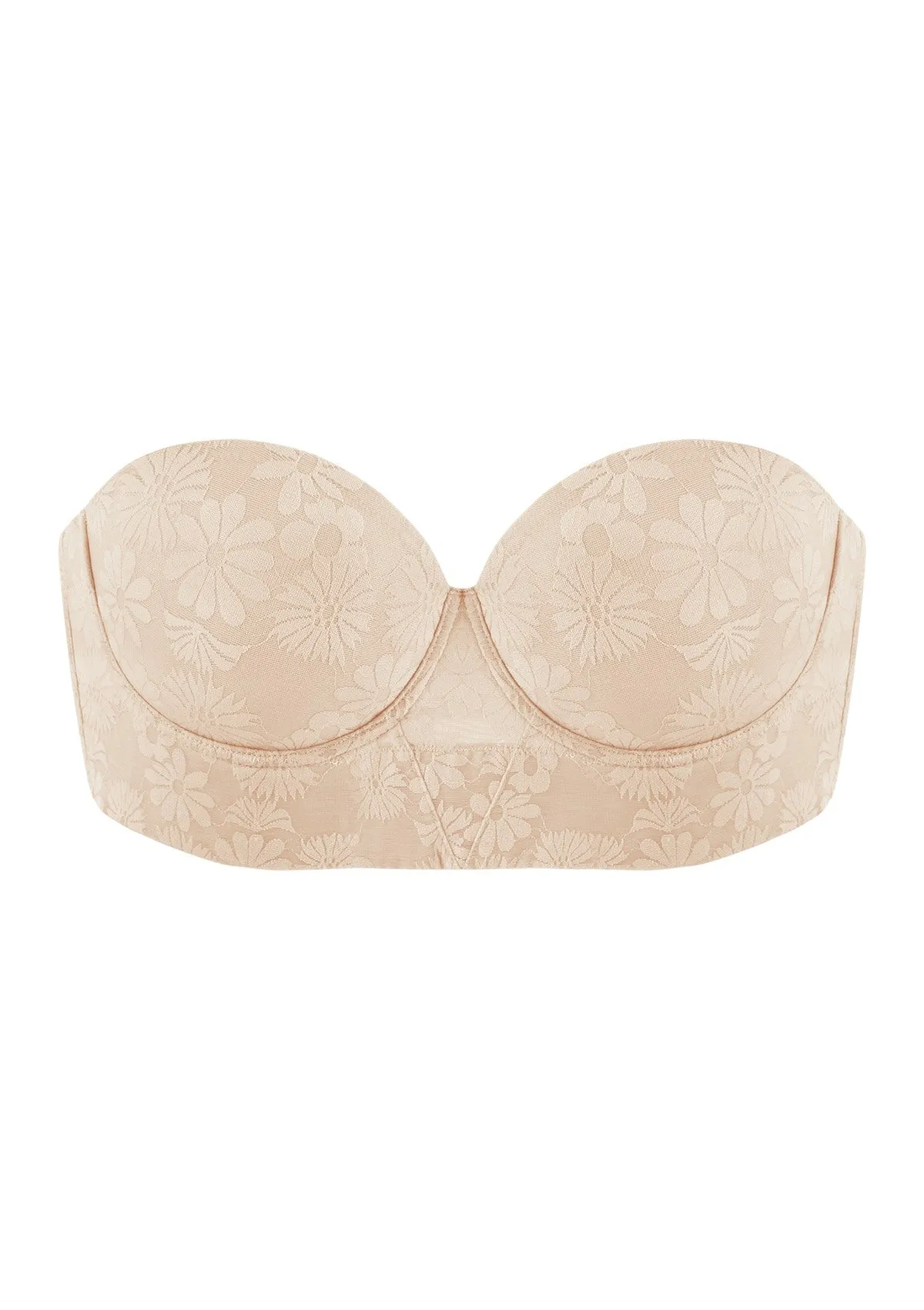 Daisy Strapless Longline Full Coverage Underwire Bra