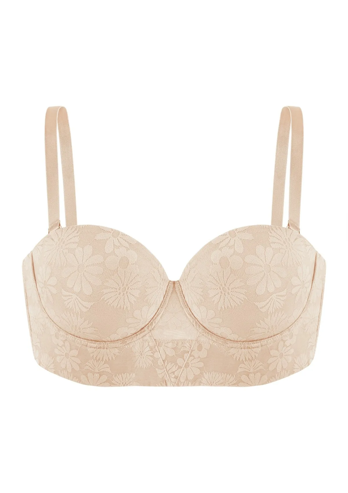 Daisy Strapless Longline Full Coverage Underwire Bra