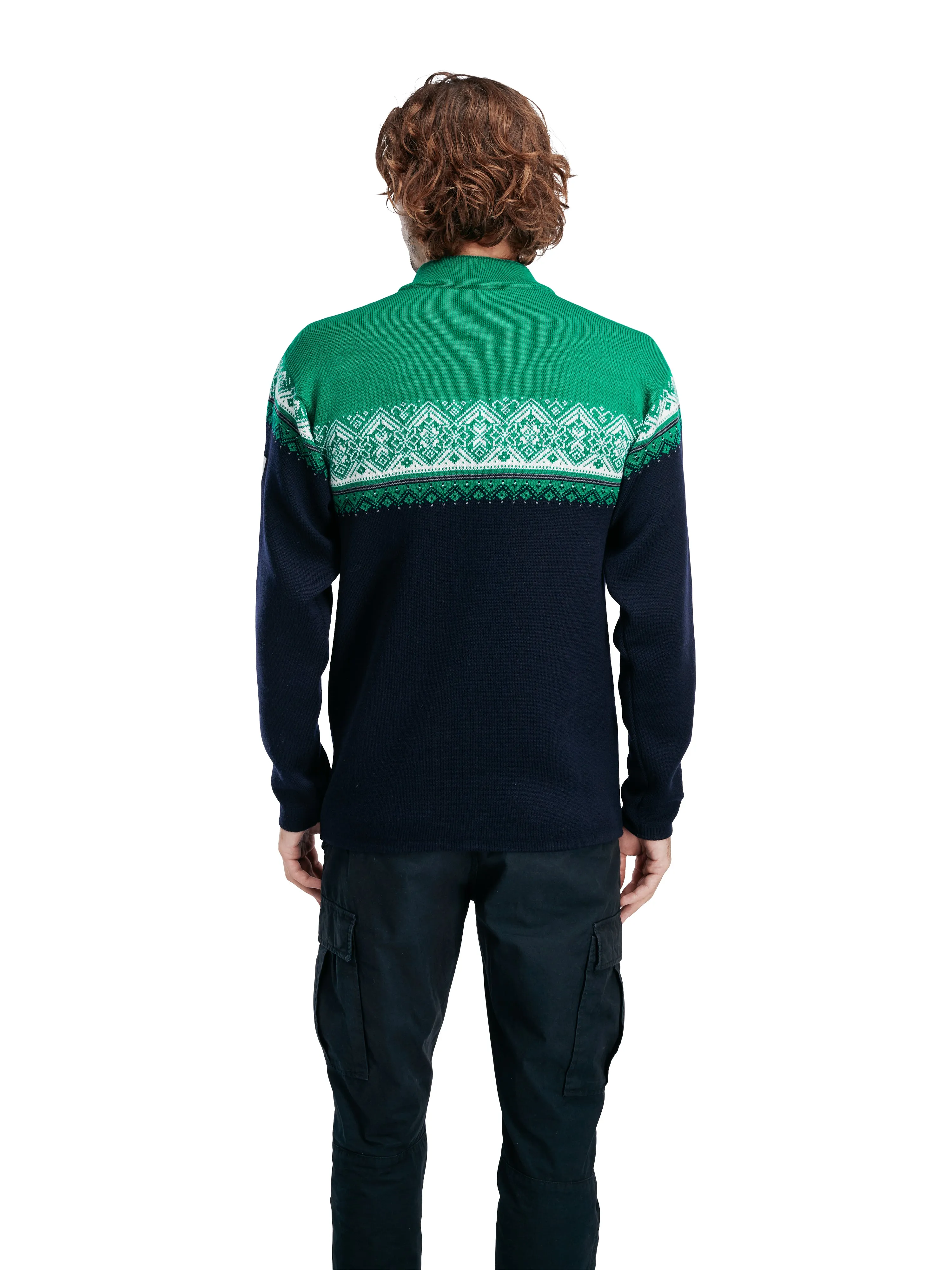 Dale of Norway - Moritz Men's Sweater - Navy/Brightgreen