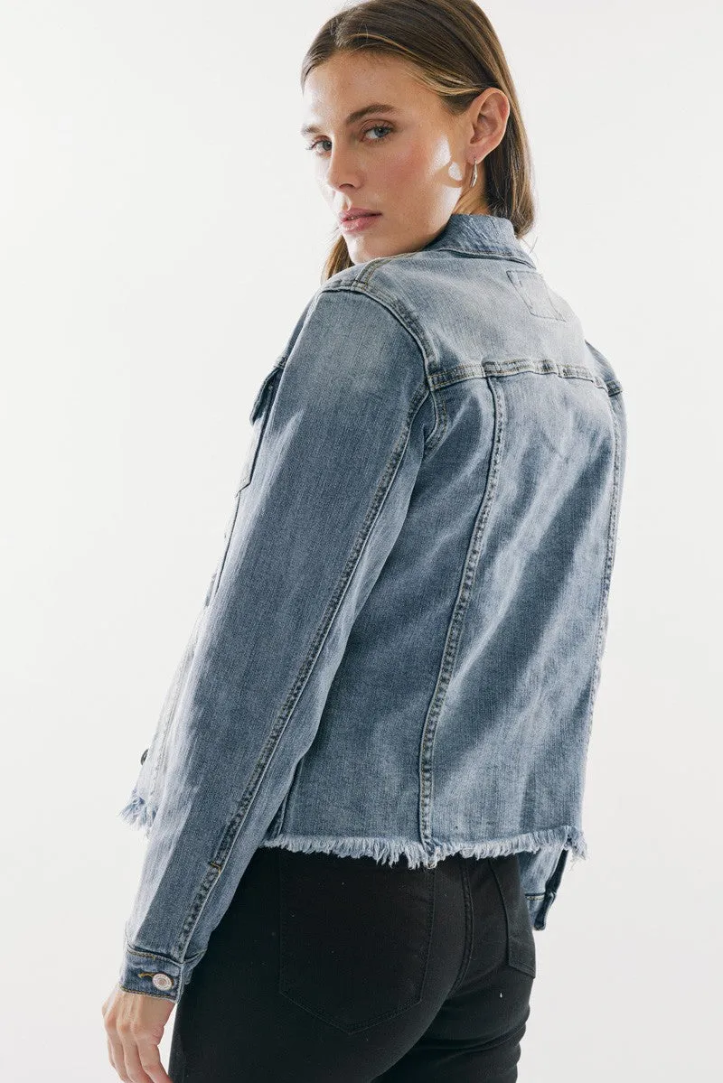 Distressed Denim Jacket