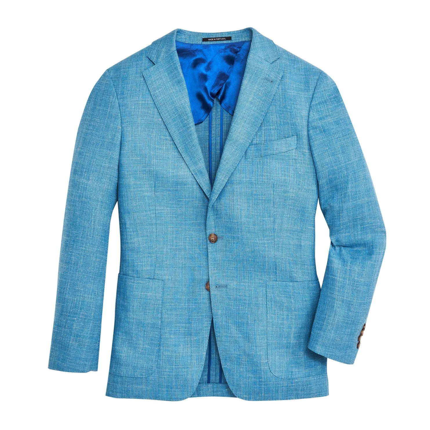 Drago Cabana Blue Solid Sport Coat