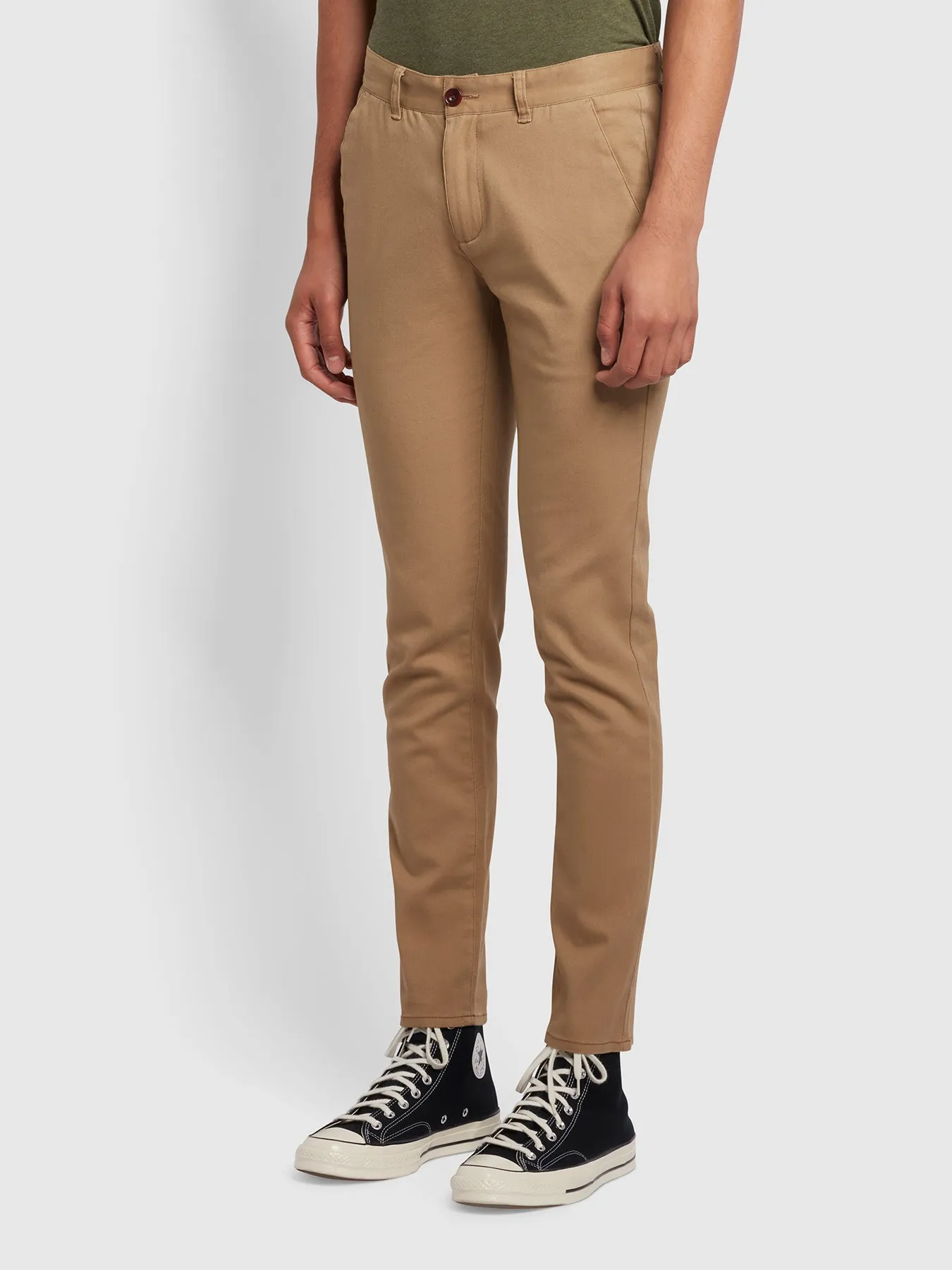 Endmore Skinny Fit Chinos In Beige