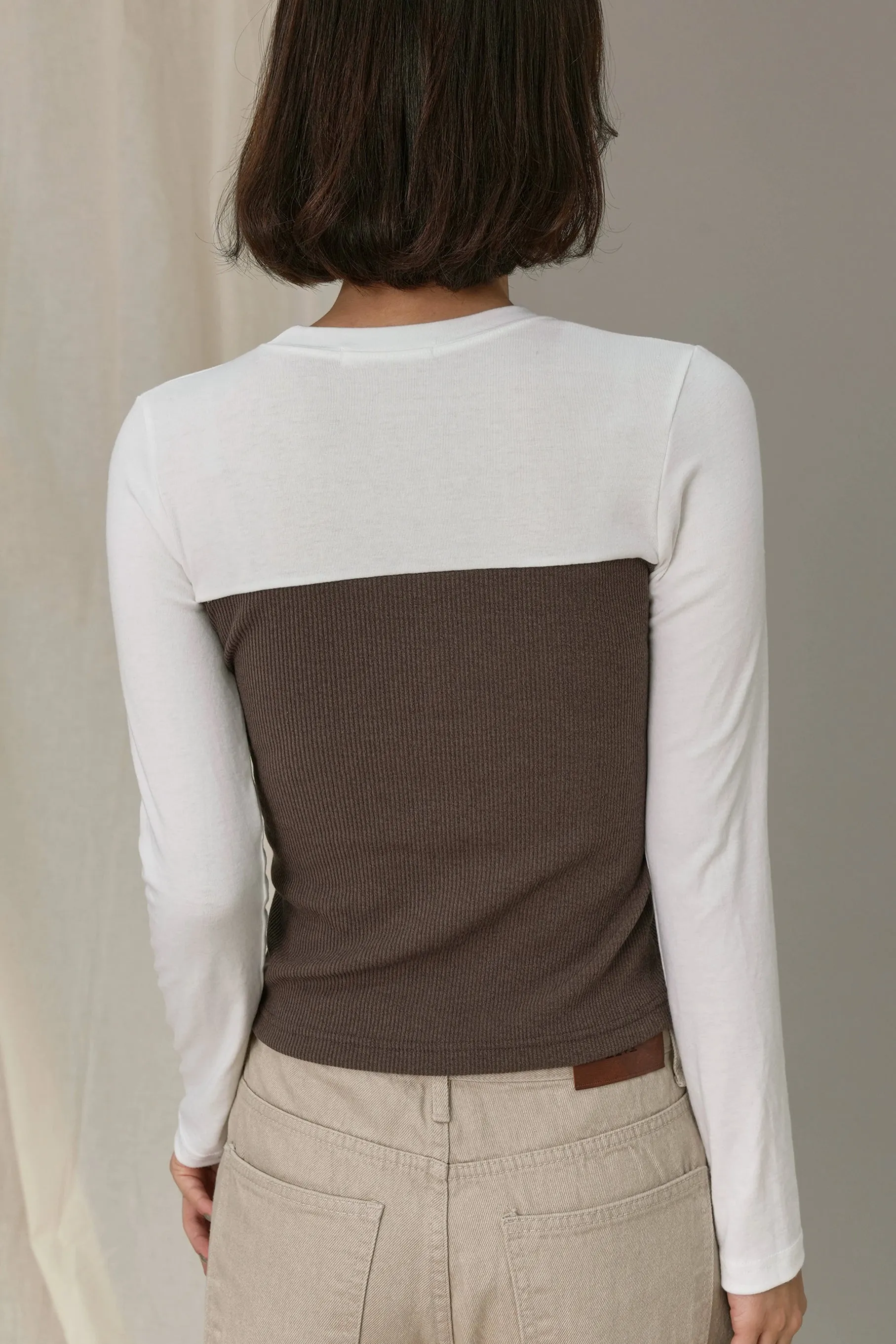 Evelyn knit T-shirt, Brown