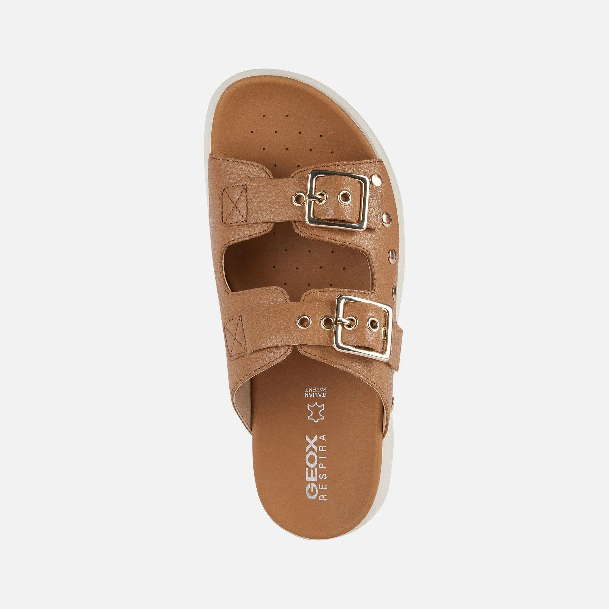 Geox Xand Buckle Front Backless Sandal