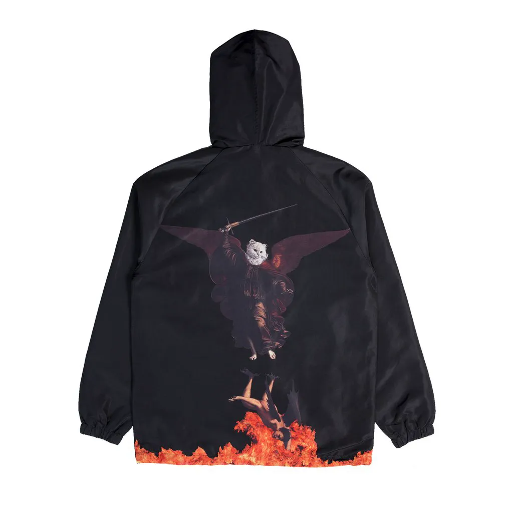 Hell Pit Hooded Coaches Jacket (Black)