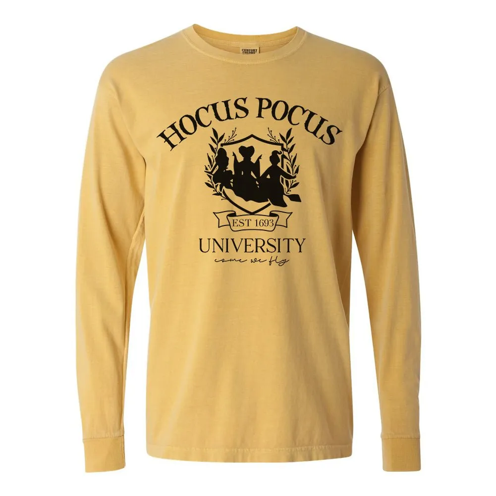 'Hocus Pocus University' Comfort Colors Long Sleeve T-Shirt