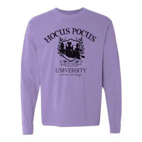 'Hocus Pocus University' Comfort Colors Long Sleeve T-Shirt