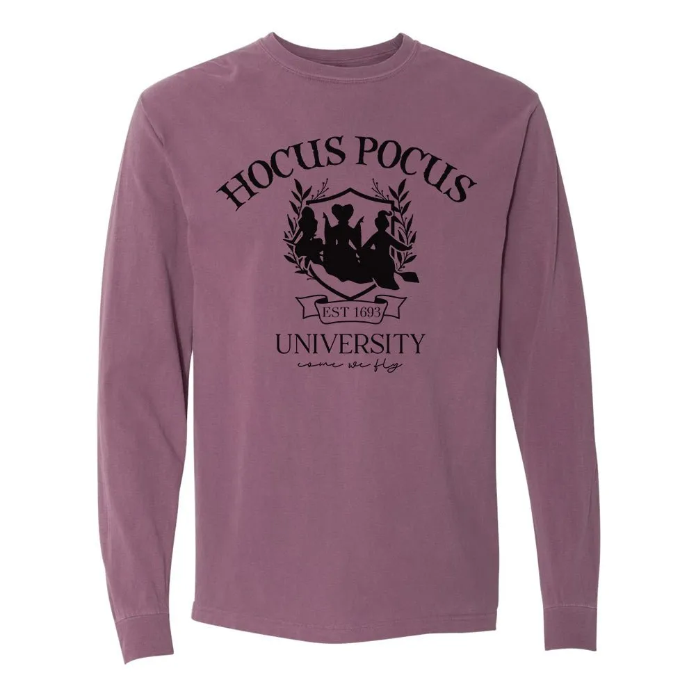 'Hocus Pocus University' Comfort Colors Long Sleeve T-Shirt