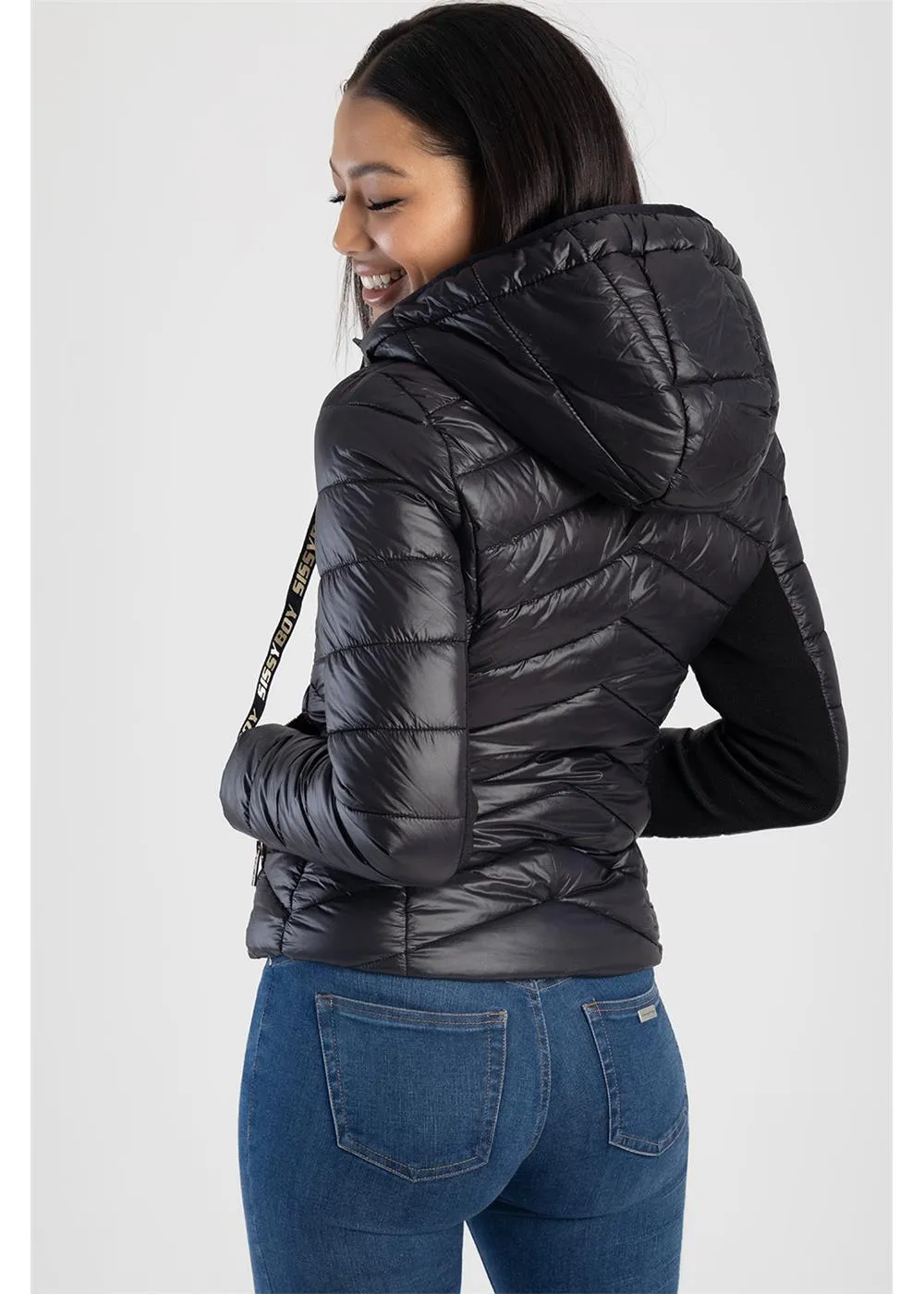 Hooded Zipper Puffer Jacket