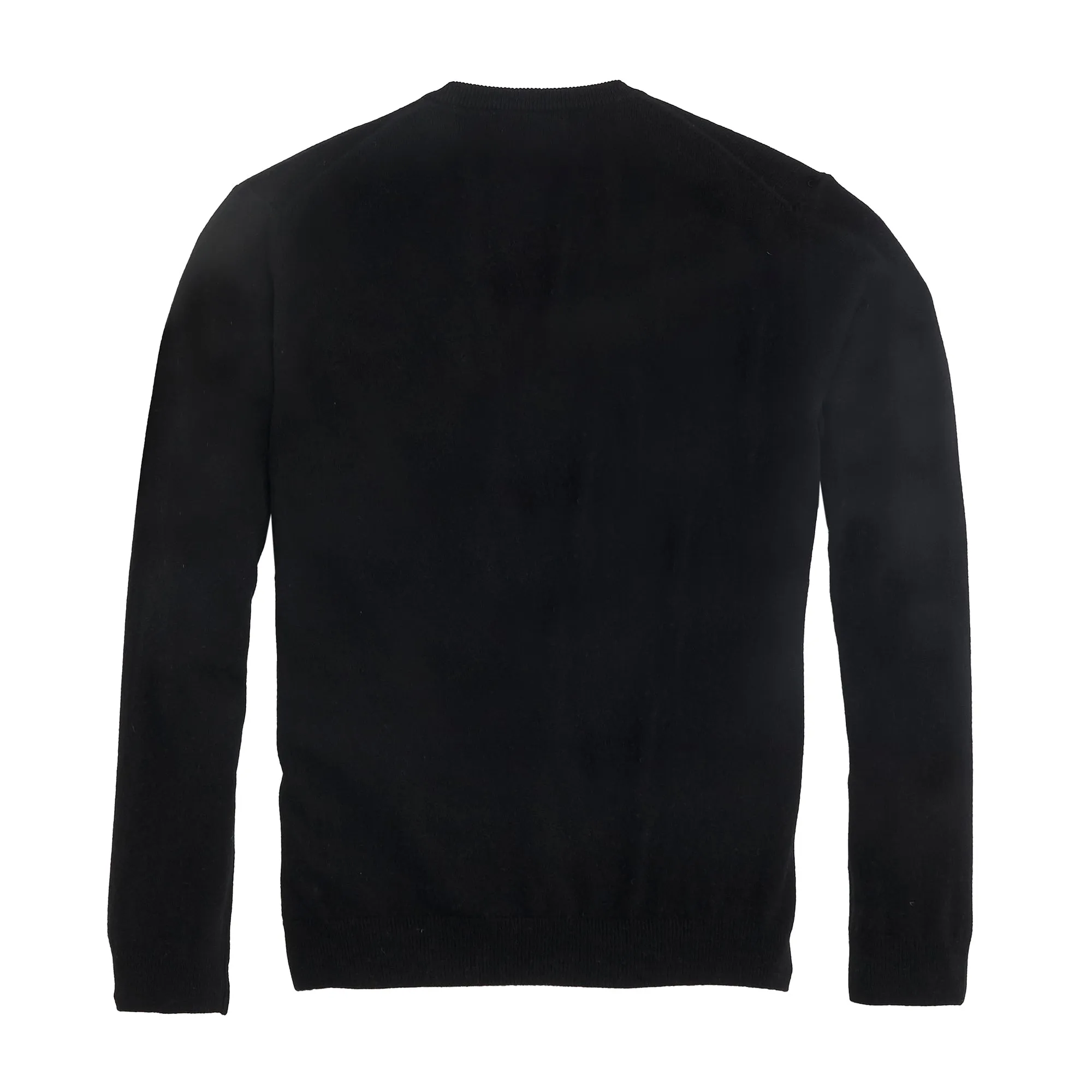 James Cashmere V Neck- Black