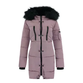 Jessica Simpson Long Puffer Jacket Dusty Pink S