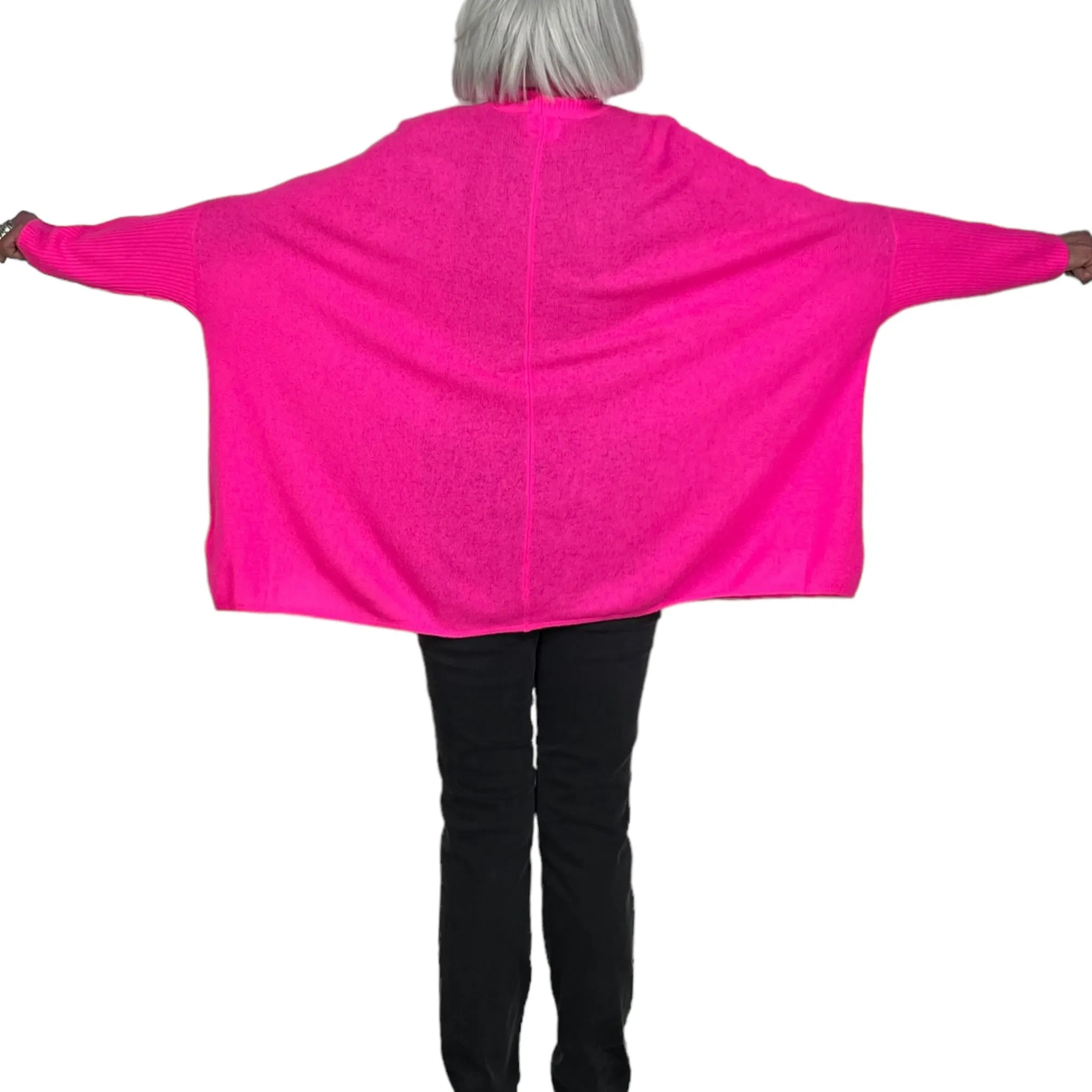 JOJO CASHMERE PONCHO PULLOVER