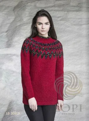 Jökla Women Wool Sweater Red