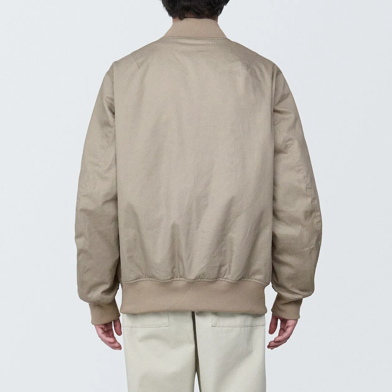 Kapok Blend Padded Bomber Jacket