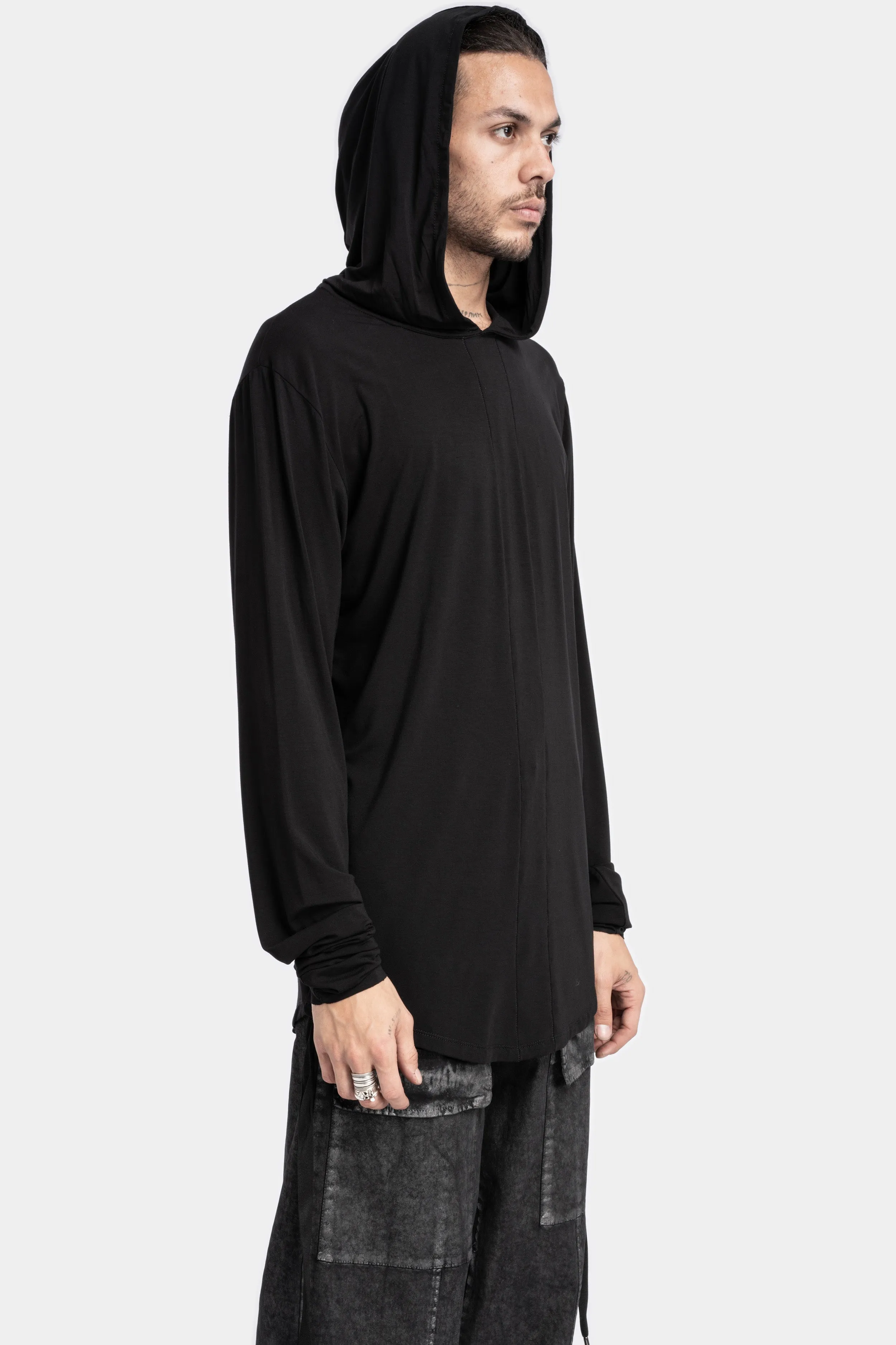 Lightweight hooded sweater