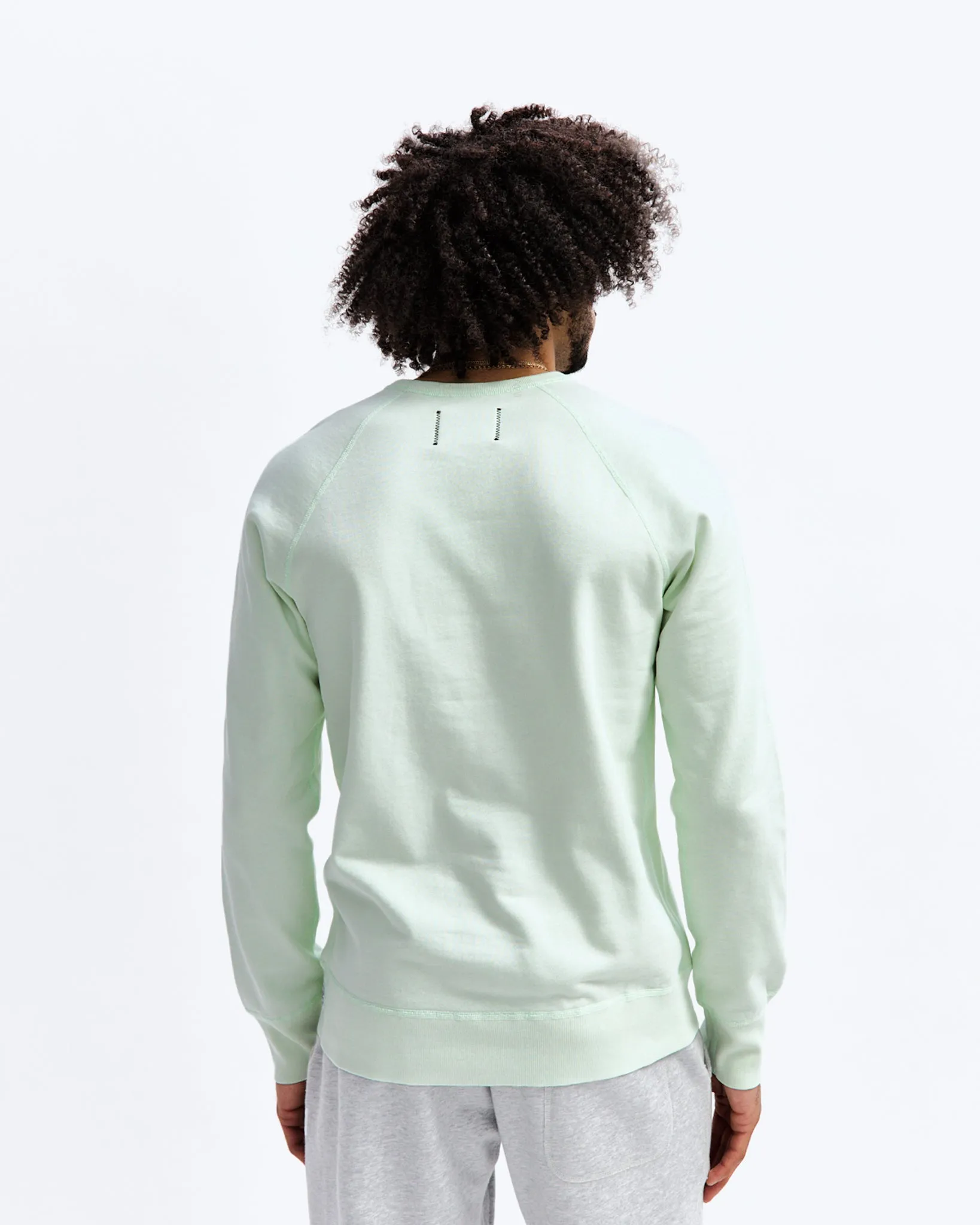 Lightweight Terry Slim Crewneck