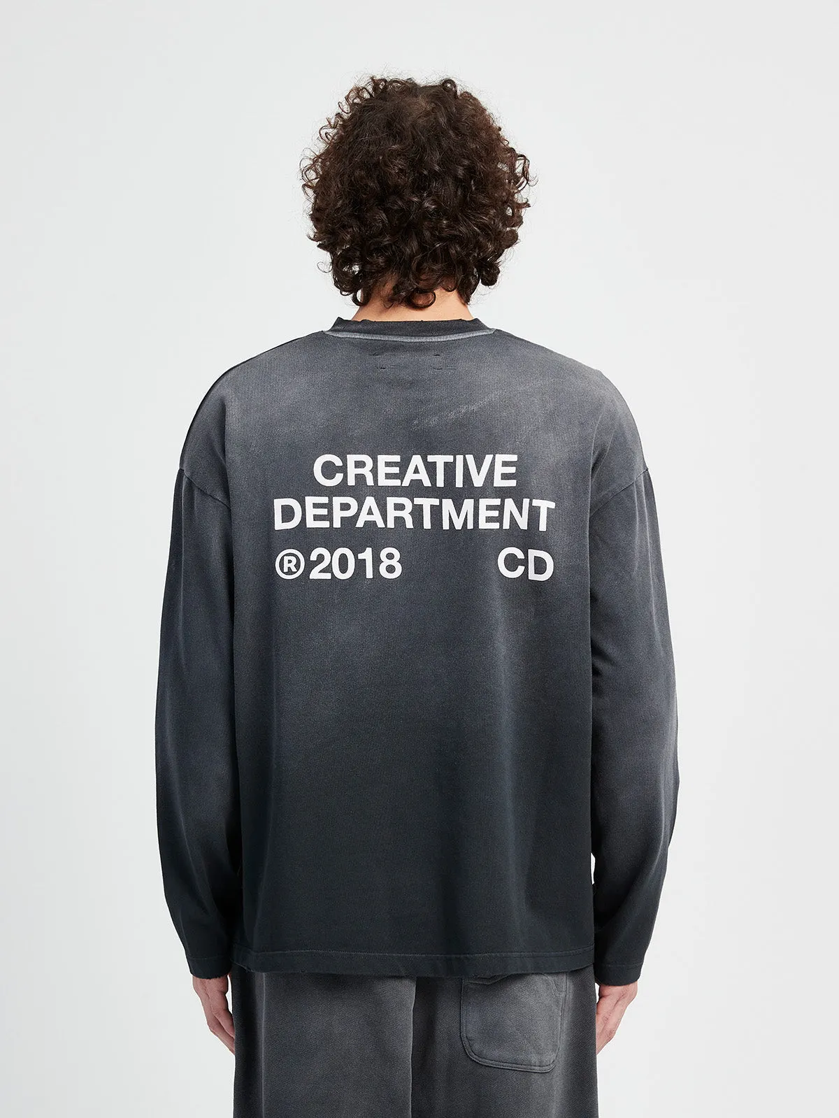 LONGSLEEVE CREATIVE DEPT - FADED BLACK