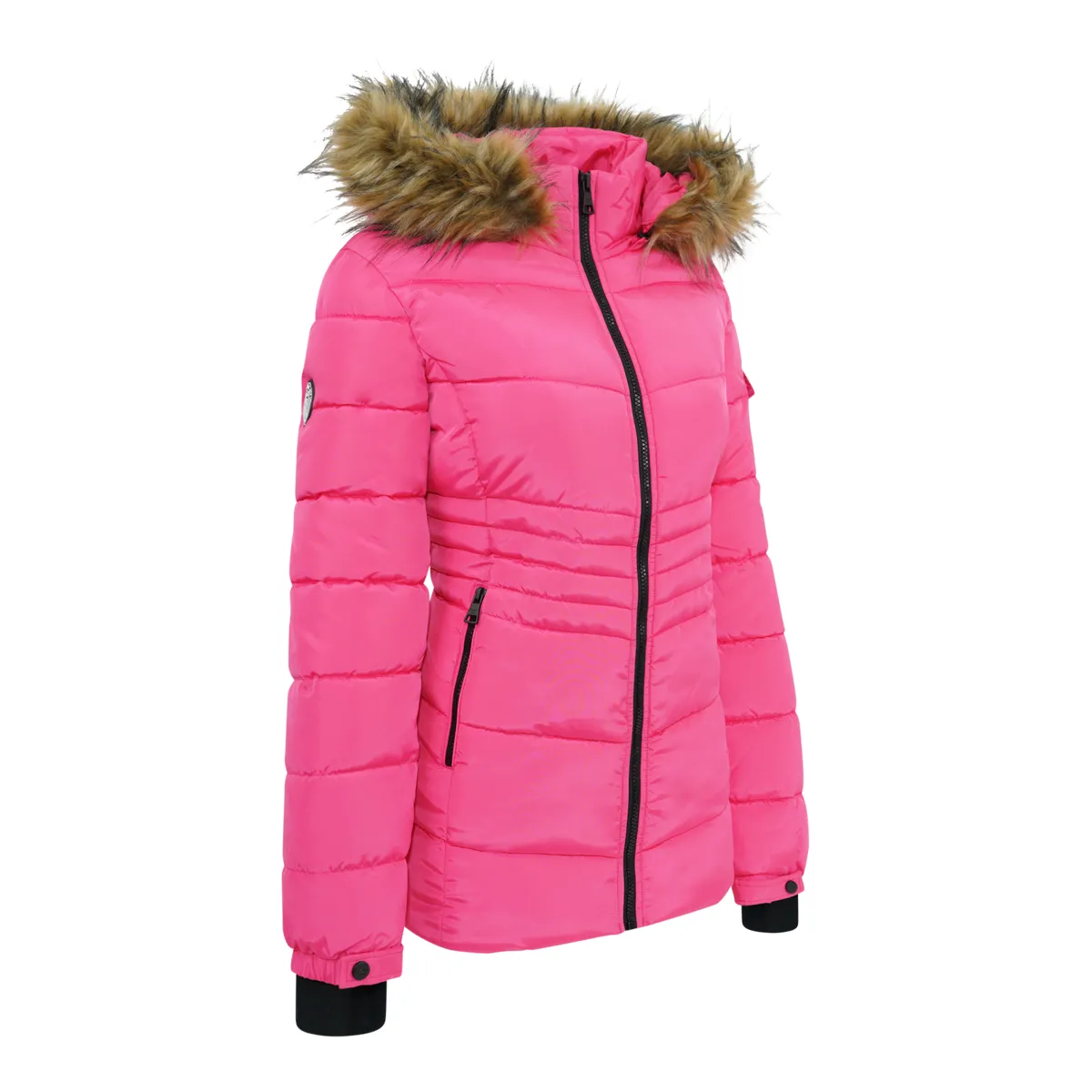 Madden Girl Women's Fur Hooded Jacket