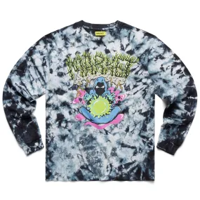 Market Smiley Black Gray Tie Dye Grim Reaper Longsleeve